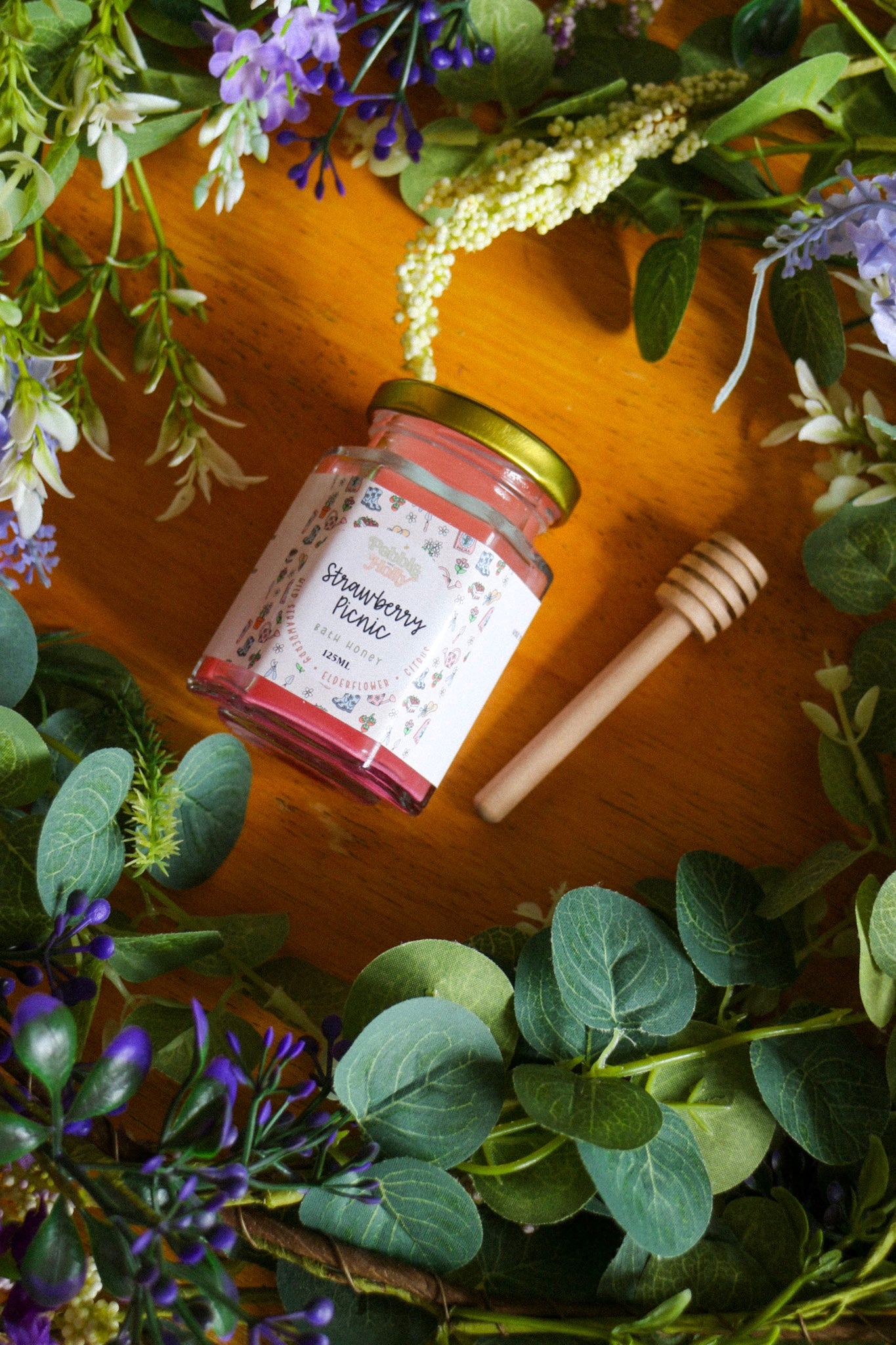 Bath Honey Jar With Dipper