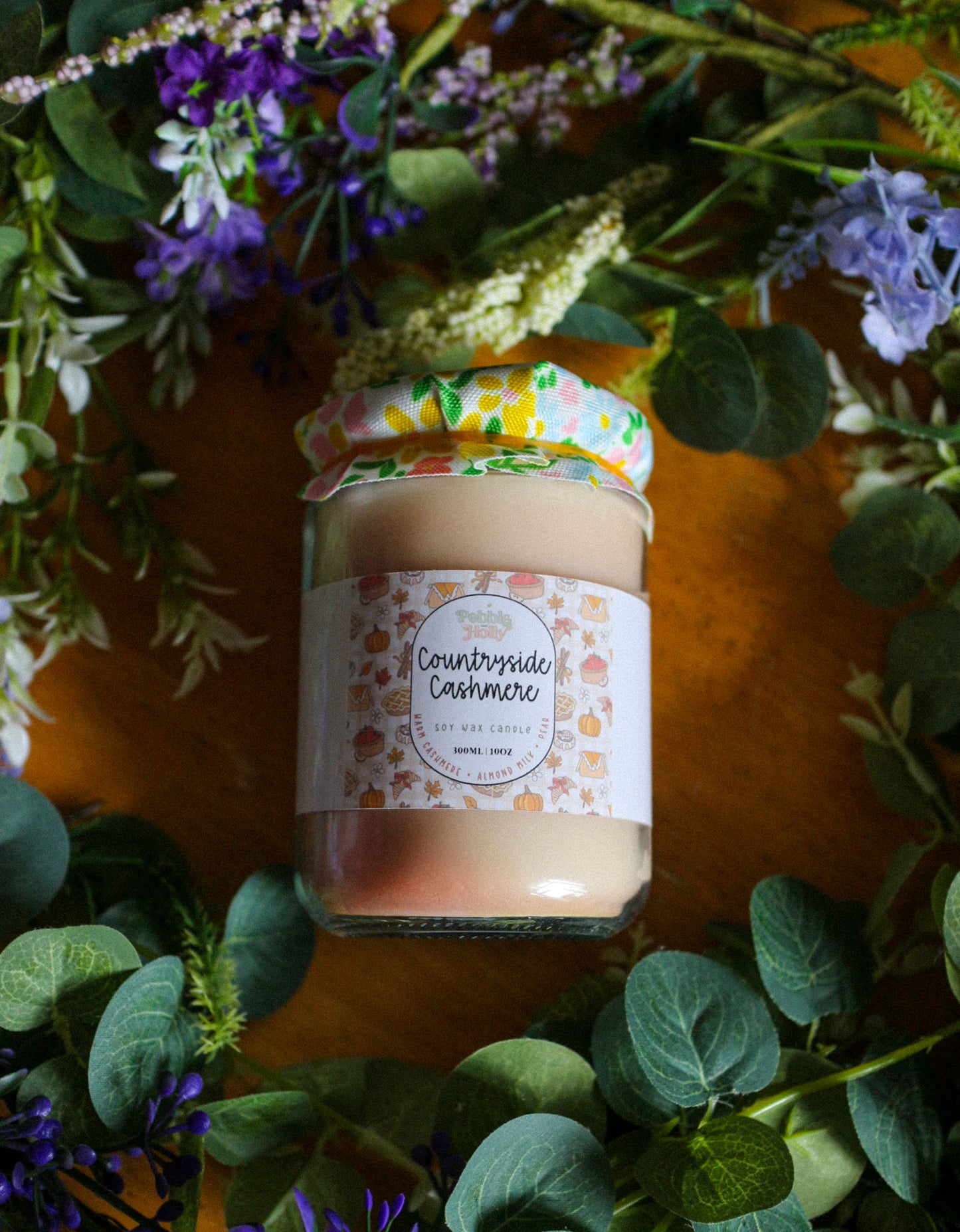 Jam Jar Lidded Candle Autumn Cottage Collection