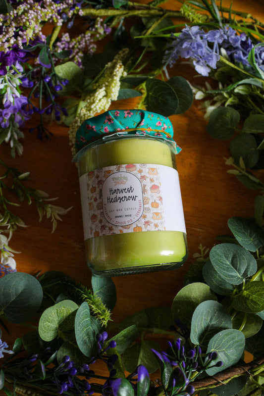 Jam Jar Lidded Candle Autumn Cottage Collection